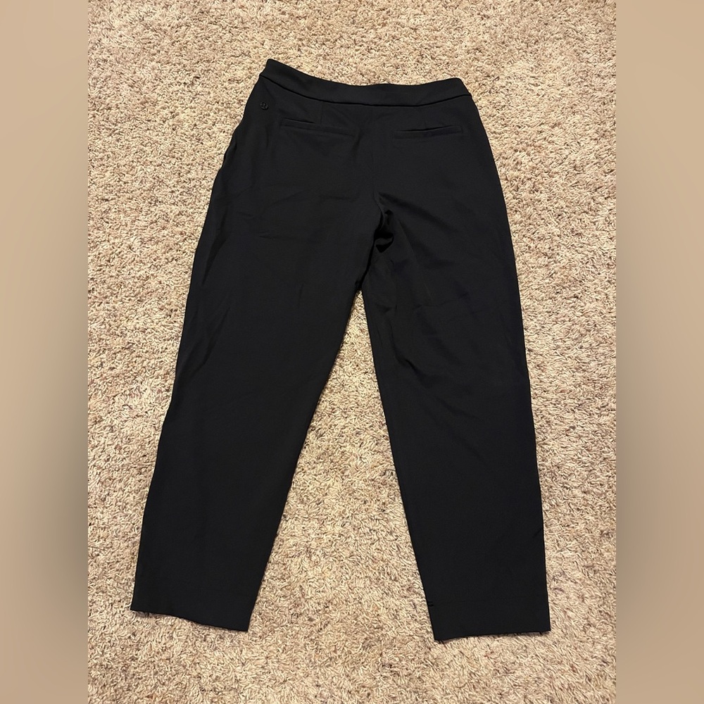 Lululemon Tapered Leg Mid Rise 7/8 Pants Luxtreme Black - Picture 4 of 6